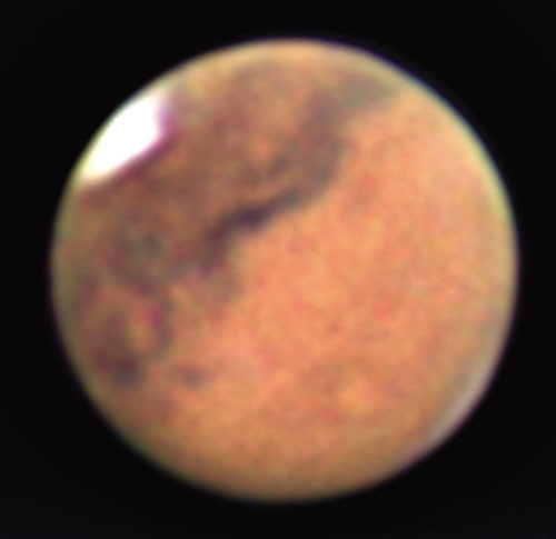 Mars polar cap