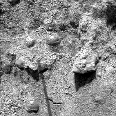View of martian soil by Opportunity