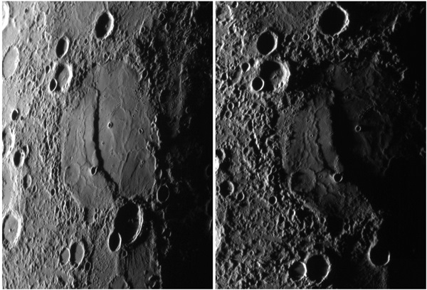 Mercury ridge crater