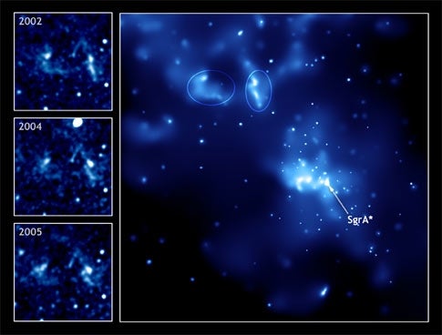 Echo from Milky Way's black hole