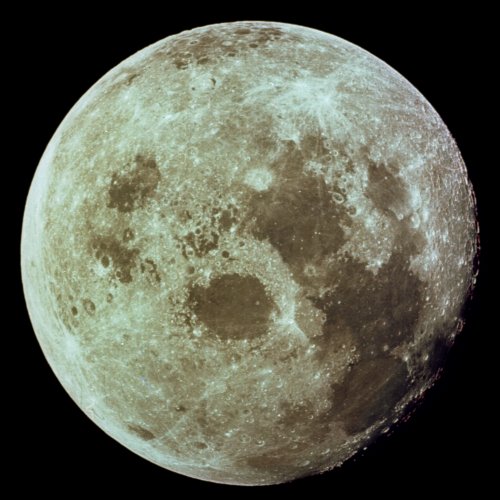 Moon imaged by Apollo 11