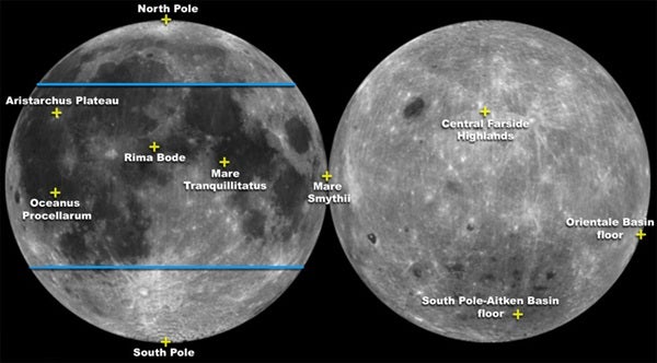 Apollo landing sites