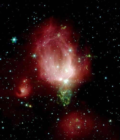 NGC 7129 in the infrared