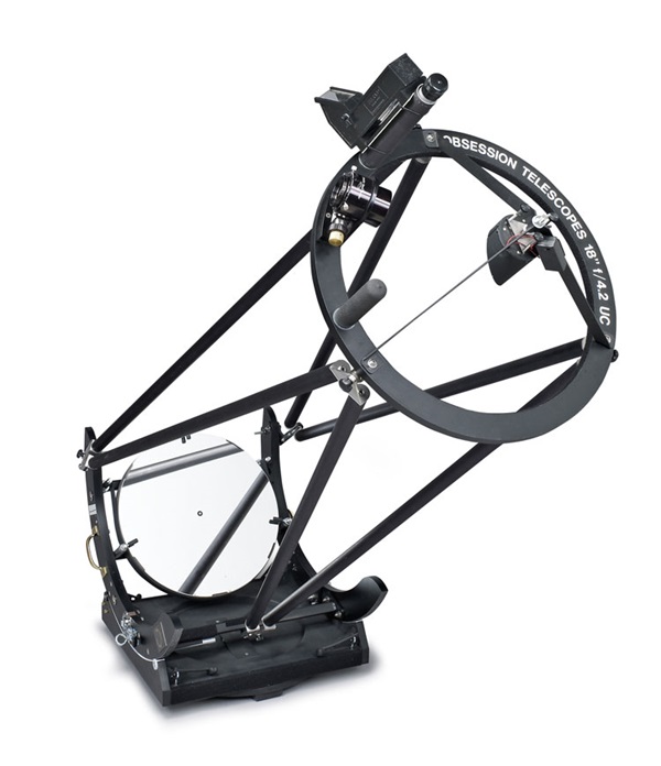 Obsession Telescopes' 18-inch UC Dobsonian-mounted Newtonian telescope