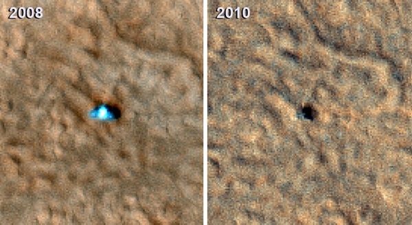 Phoenix Mars Lander damage