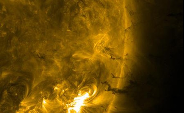 plasma falling into Sun