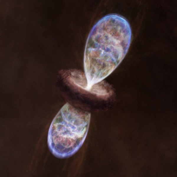 Artist's impression of a protostar in Infrared Dark Cloud MM3
