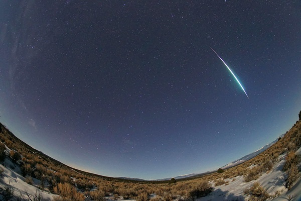 Quadrantid meteor fireball