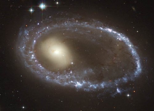 Ring galaxy imaged by Hubble