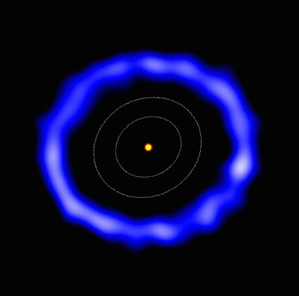 ALMA image of the ring of comets around HD 181327