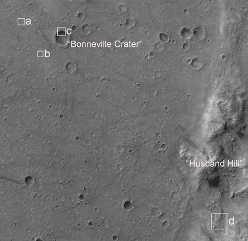 Spirit rover MRO overview