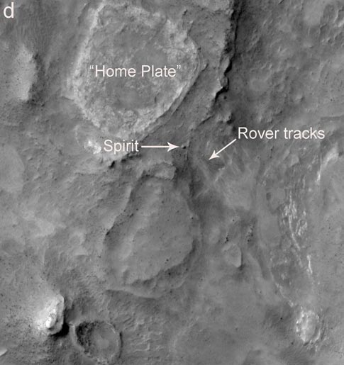 Spirit rover MRO overview