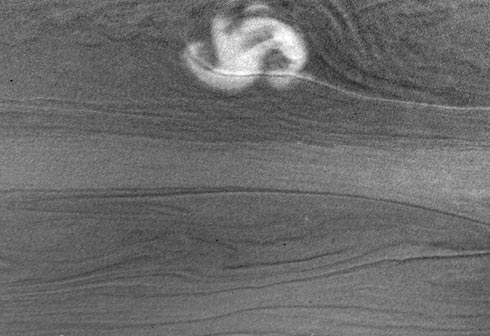 Saturn storm