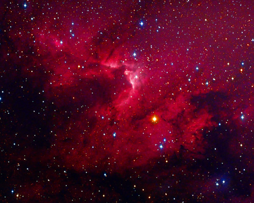 Emission nebula Sharpless 2-155 in Cepheus