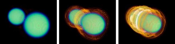 Neutron stars collide