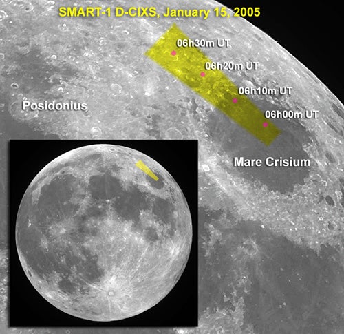 SMART-1 sees lunar calcium