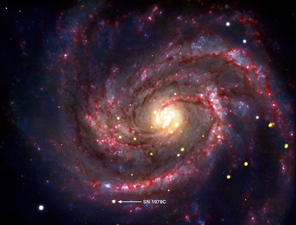 SN 1979C in spiral galaxy M100