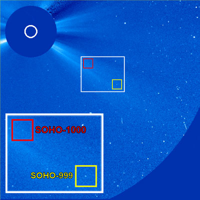 SOHO 1,000th comet
