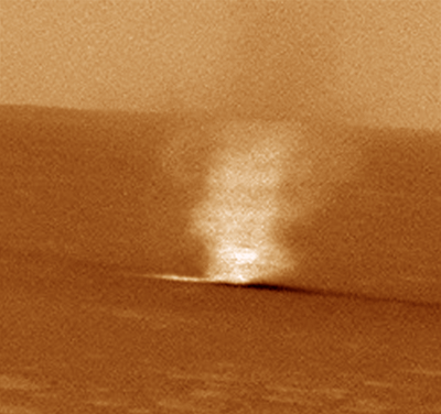 Spirit spies a dust devil