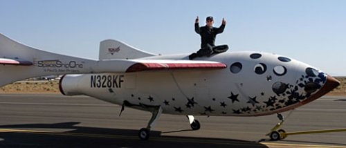 SpaceShipOne earns its name