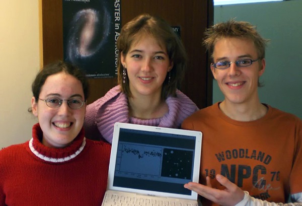 Students discover a planet