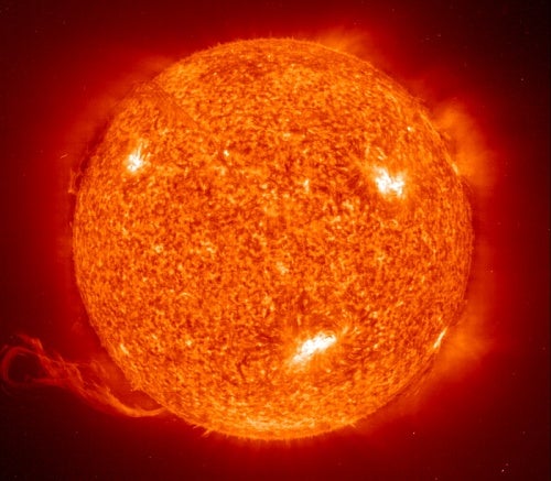 Flame prominence