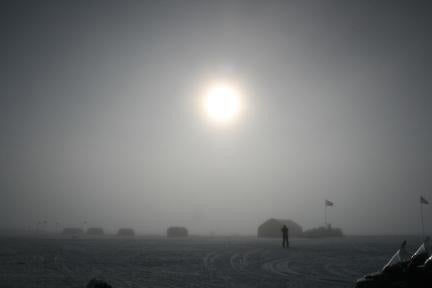 Sun over northern Greenland