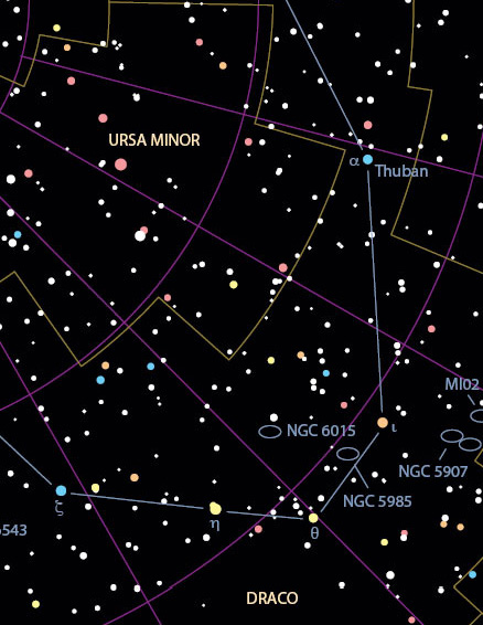 Thuban in the constellation Draco