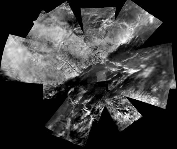 Titan: Huygens' a wider view