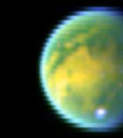Composite of Titan's surface