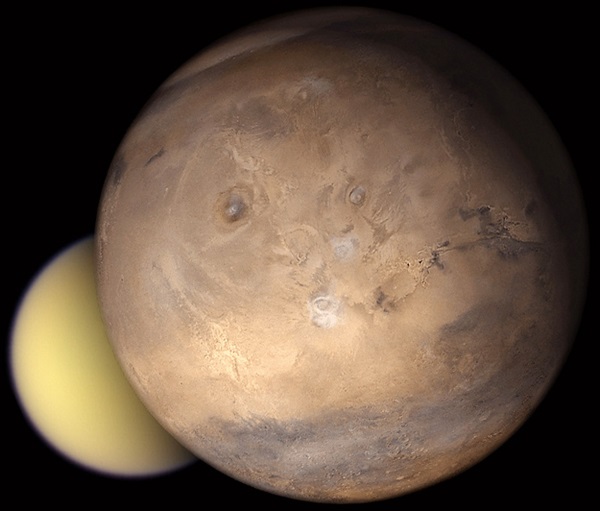 Mars and Titan compared