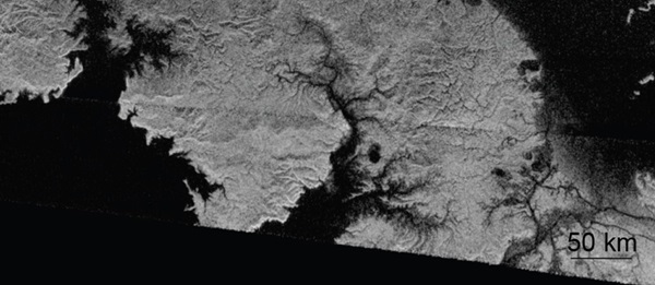 Titan north polar region