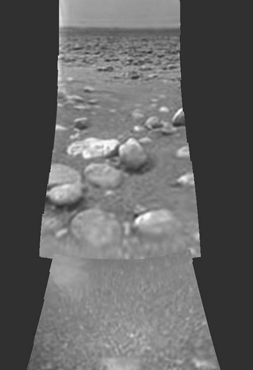 Titan's water-ice rocks