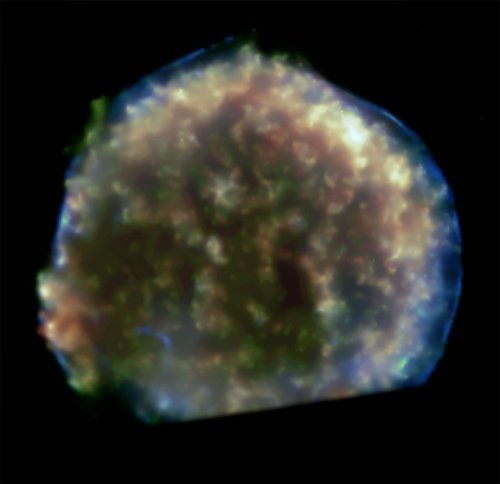 Expanding bubble of Tycho's supernova 