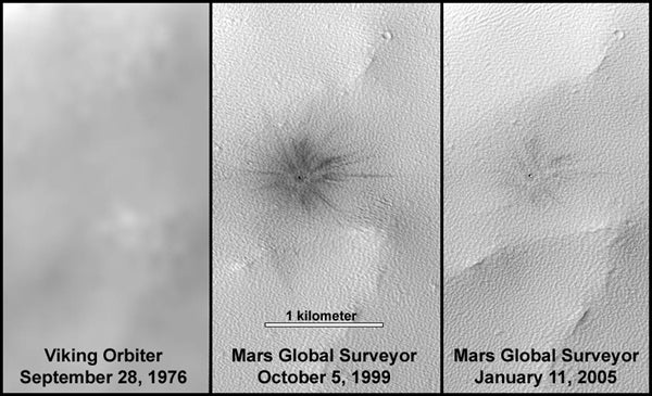 Fresh impact near Ulysses crater 