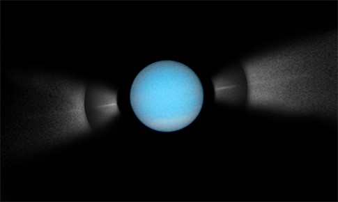 Hubble Captures Full View of Uranus's Rings