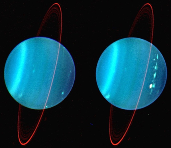 Keck captures Uranus clouds