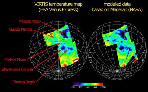 Venus temperature
