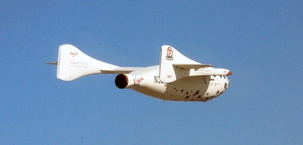 SpaceShipOne in flight