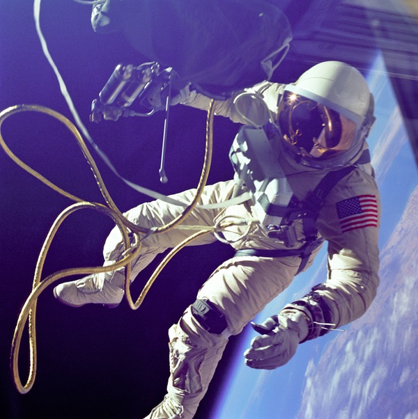 Ed White on a spacewalk