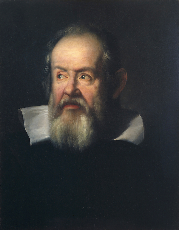 Oil painting of Galileo Galilei
