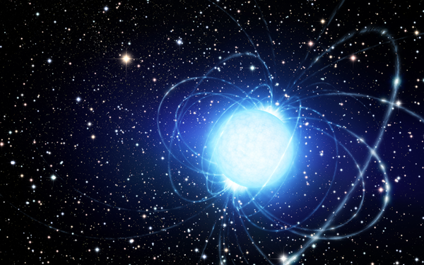 Neutron stars are the perfect cosmic laboratory for the scientists who study them, thanks to their observability, extreme gravity, and strong magnetic fields. Credit: ESO/L. Calçada.