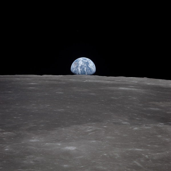 earth seen from moon