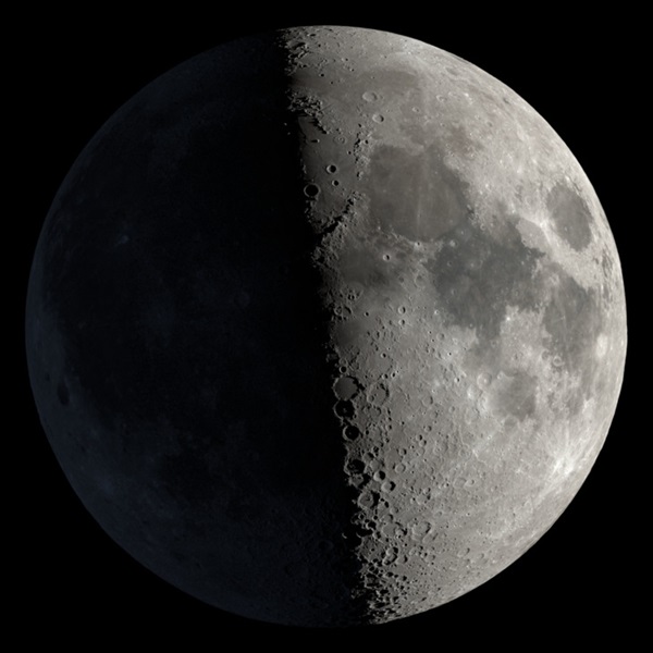 First Quarter Moon on September 3, 2022
