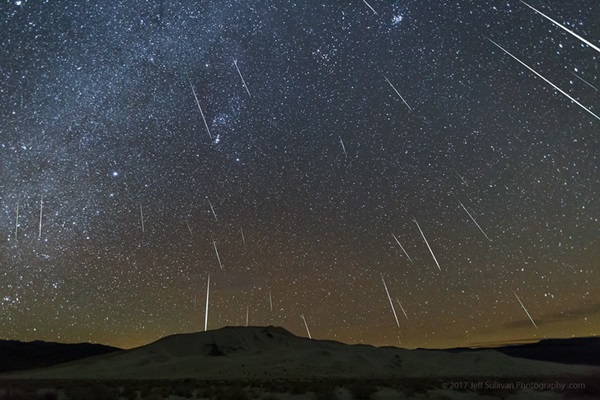 Geminid meteor shower peak December 2017