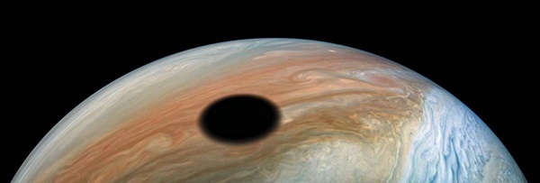 Io's shadow on Jupiter