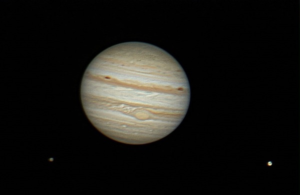 Jupiter with Callisto and Ganymede