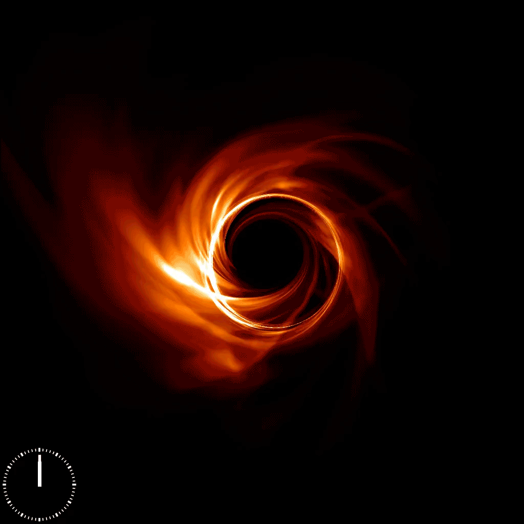 A visualization of the black hole at the center of the Milky Way. Credit: Abhishek Joshi/UIUC.