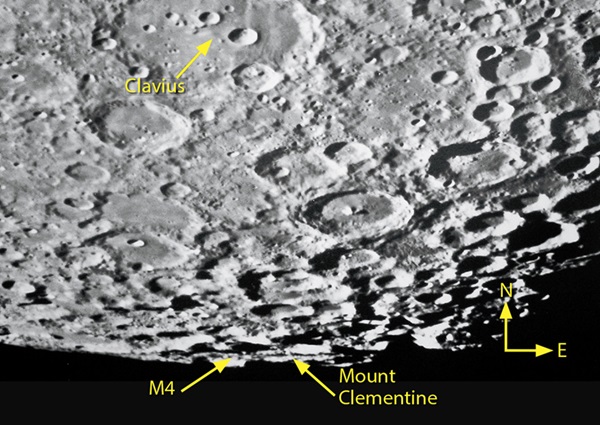 Mount Clementine stands out on the Moon's farside.