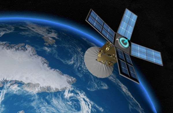 gps satellite in space